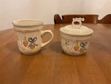 International China Marmalade Geese Sugar And Creamer Set