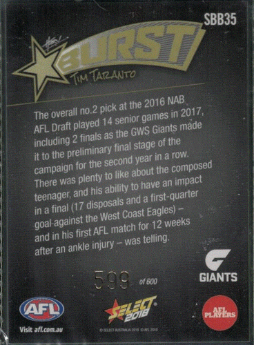 2018 AFL Select Footy Stars VARIOUS INSERTS HARD TO GET; Individual Card Sale. - Picture 12 of 28