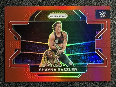 2022 Panini Prizm WWE Shayna Baszler #100 Red Prizm 060 /299 - WWE SMACKDOWN