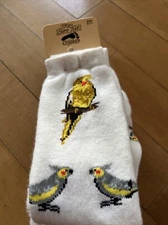 COCKATIEL SOCKS—-2 PAIR NWT  SIZE MEDIUM  MADE IN USA