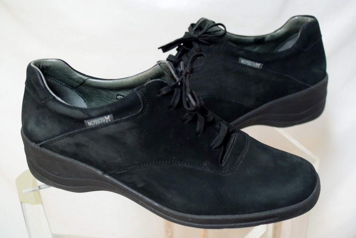 Mephisto City Hiker Black Nubuck Lace Up Walking/Sneaker 