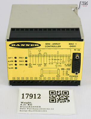 オーダー専用 17912 BANNER MINI-ARRAY CONTROLLER, RS-232 MAC 1-54041 | eBay