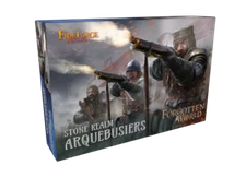 DWARF ARQUEBUSIERS - FORGOTTEN WORLDS - FIREFORGE GAMES - 28MM - 12 FIGS