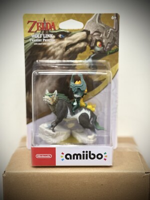 Amiibo wolf link Zelda case fresh mint