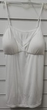 DUNNES STORES LADIES IVORY JERSEY PADDED CAMISOLE TOP VEST UK SIZES 8/10 12/14