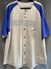 Los Angeles Dodgers MLB Dynasty Men’s Jersey 2XL – Blue & Gray (J)
