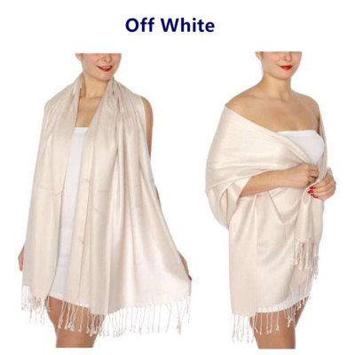 2PLY LONG 78X28 Solid Plain Scarves High Quality Shawl Blanket Wrap Stole Scarf
