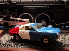 Aurora Thunderjet 500 Red White Blue AMC Javelin Slot Car 1960 s Complete Runs