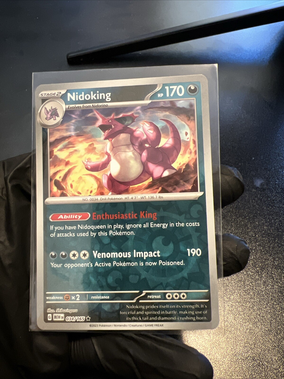 Nidoking 151 034/165 Reverse Holo
