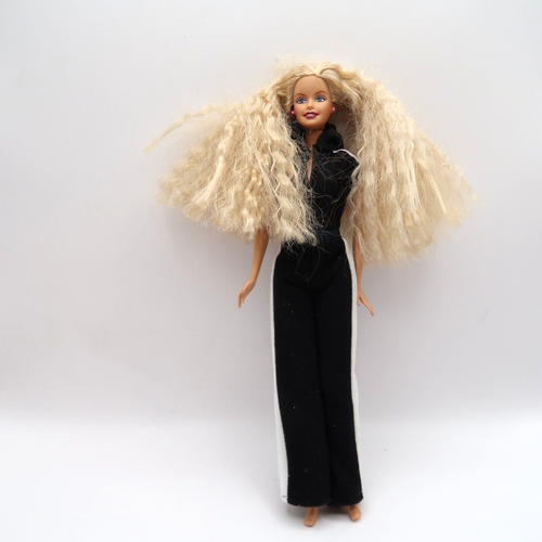 Mattel Barbie Blonde Crimped Hair Jogging Outfit 1999 Incomplete