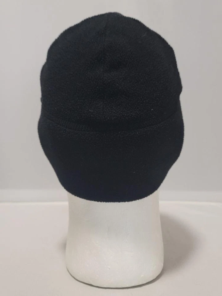 Black Cold Weather Micro Fleece Beanie Winter Hat Watch Cap #B68b - Image 3 of 4
