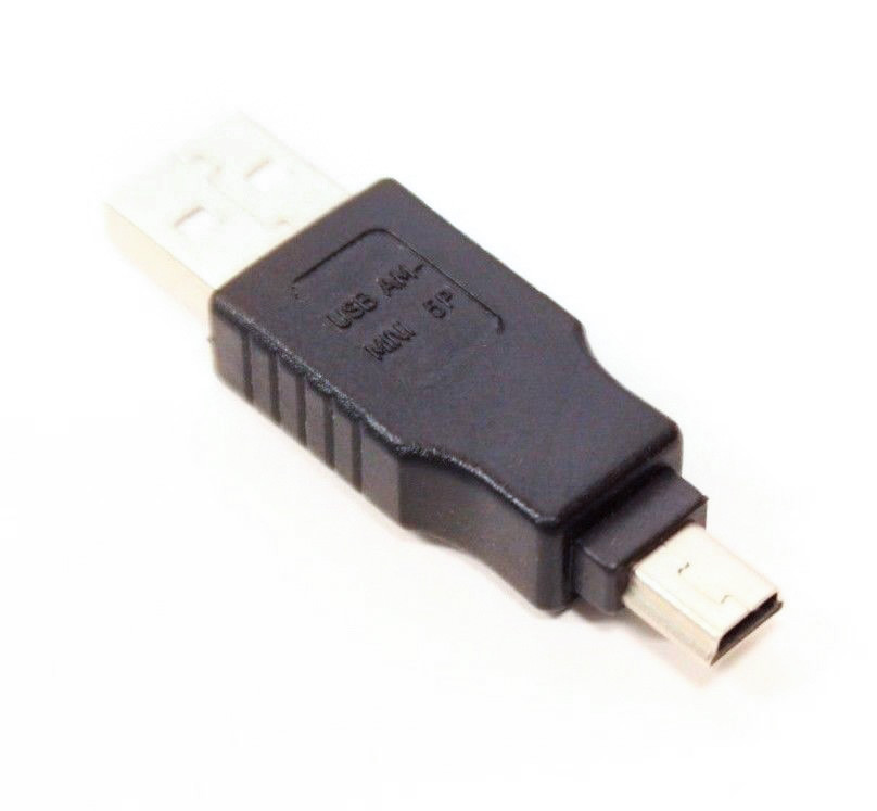 2-Pack Standard USB A to Mini USB Converter Adapters | eBay