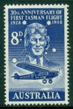 Sir Charles Kingsford Smith "Southern Cross" Australia #310 Mint NH Complete 