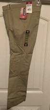Dickies Tan Slacks Girl's Stretch Twill Pants Slim Fit Size 19 NEW