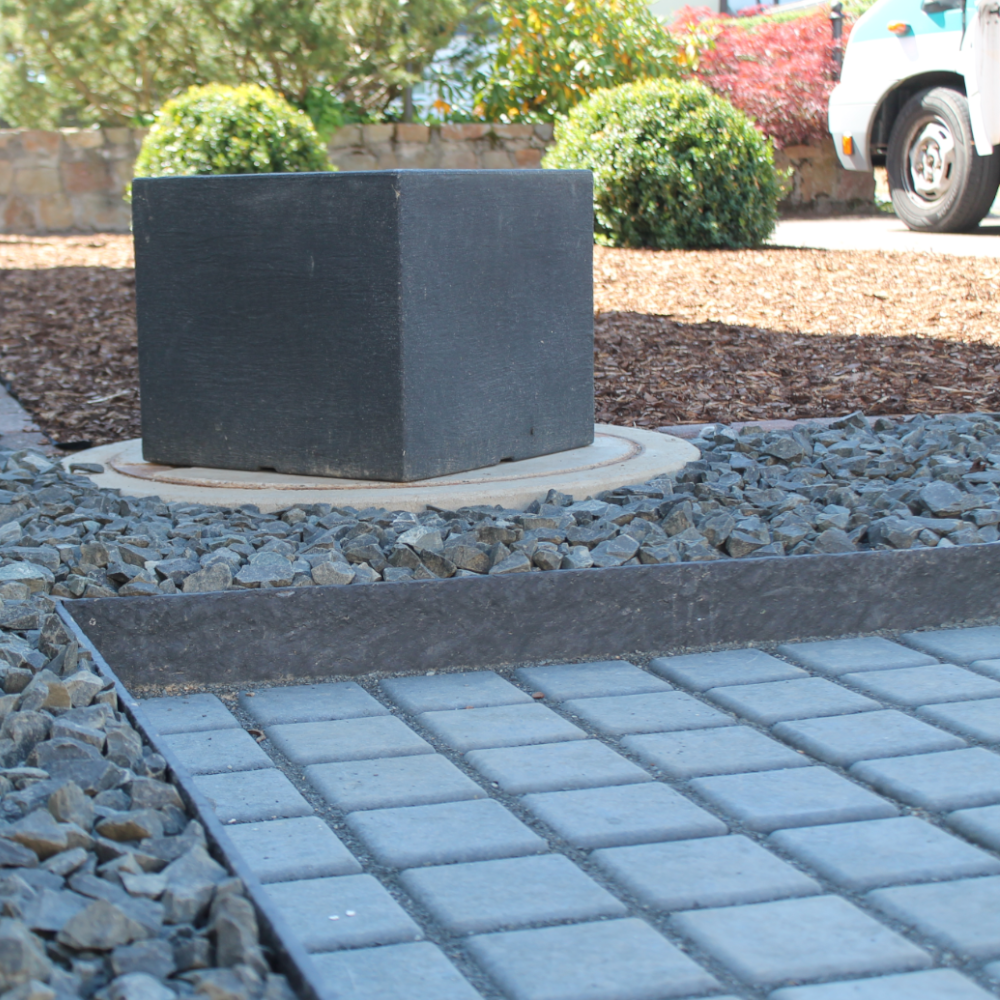 Gehwegplatten 50x50cm (100 recycelter Kunststoff) Pflastersteine