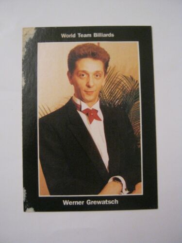 Werner Grewatsch 1993 Pro Billiards Tour, Team Germany, Card #114 (MS-18) - Picture 1 of 2