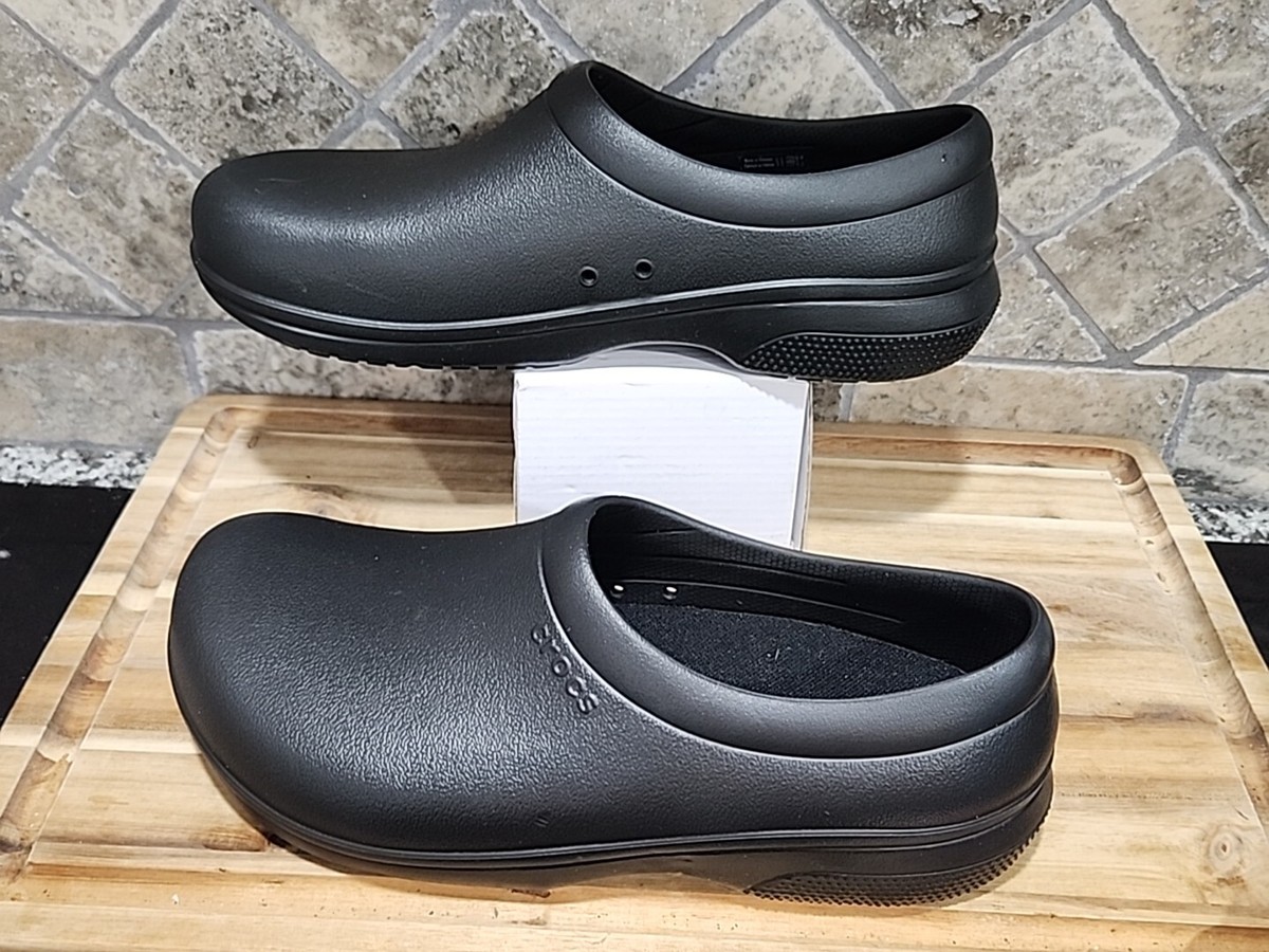 Work Crocs On The Clock Work Slip Shoes Clogs Unisex M10 W12  display picture 3