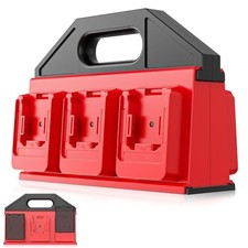 Crivnhar Milwaukee 18V Battery Holder 6-Slot Storage Organizer