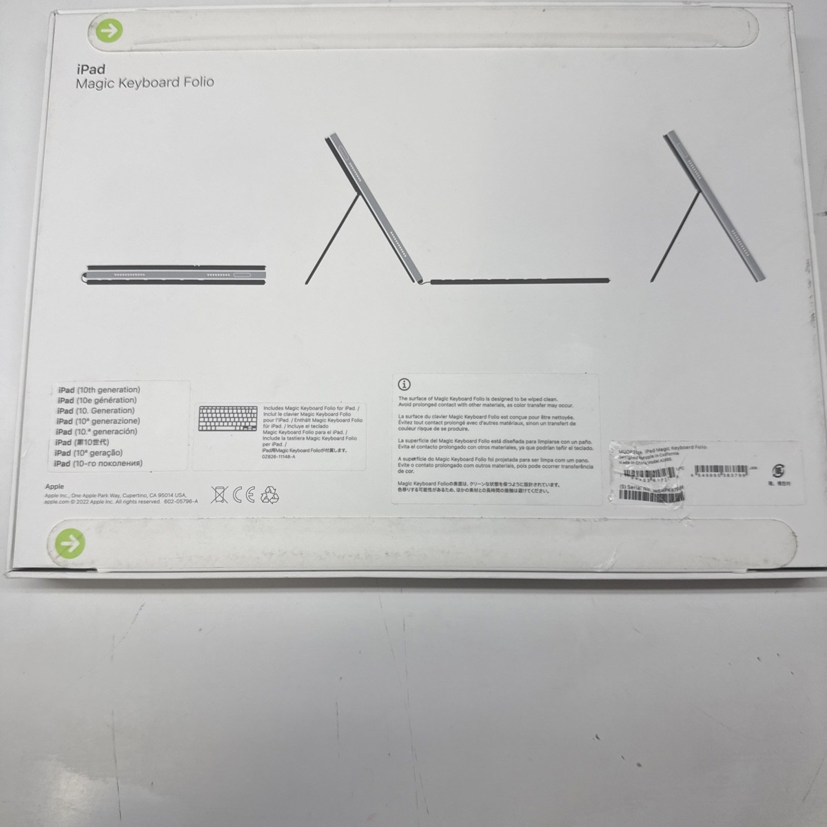 Apple 純正　iPad Magic Keyboard Folio A2695 Amazon.com: Apple Magic Keyboard Folio for iPad (10th Generation