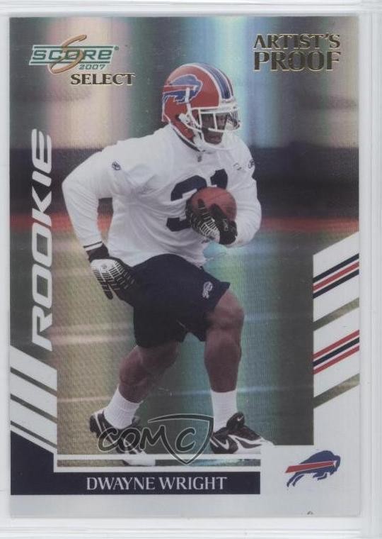 2007 Score Select Rookie Artist's Proof 17/32 Dwayne Wright #393 Rookie RC 9ap