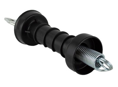 Weidezaun Torgriff Goliath, schwarz, geschlossen mit Öse - Griff Weidezauntor