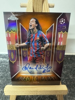 Ronaldinho Road To Glory Case Hit Autograph Topps Chrome Ucc 24/25