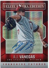 2014 Panini Elite Extra Edition A.J. Vanegas Franchise Futures  Auto /799 No. 49