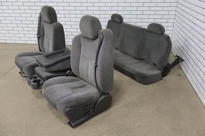 2003-2006 Chevrolet Silverado Extended Cab Cloth Seats Set Dark Charcoal GMT800