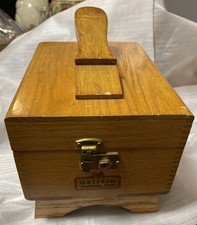 Griffin Shinemaster Wooden Shoeshine Kit Box 1970 s Vintage