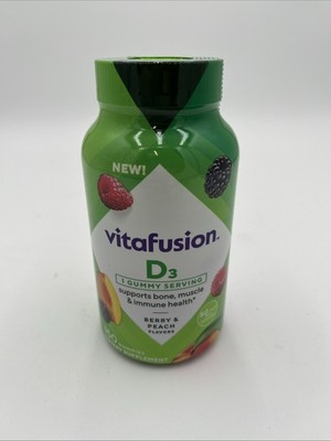 Vitafusion Vitamin D3 Gummy Vitamins, 150 ct. Exp:12/26 Or Later