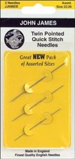 Colonial Needle Twin Pointed Quick Stitch Tapestry Hand Needles, Size Yellow