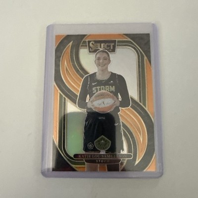 2025 Panini Select WNBA KATIE LOU SAMUELSON ORANGE PRIZM STORM /125 #143