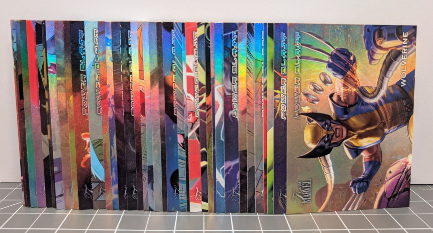 2023-24 Marvel Flair Power Blast Complete Set Upper Deck PB1-40