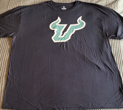 Fanatics South Florida Bulls USF Logo T-Shirt Black/Green Size 3XL