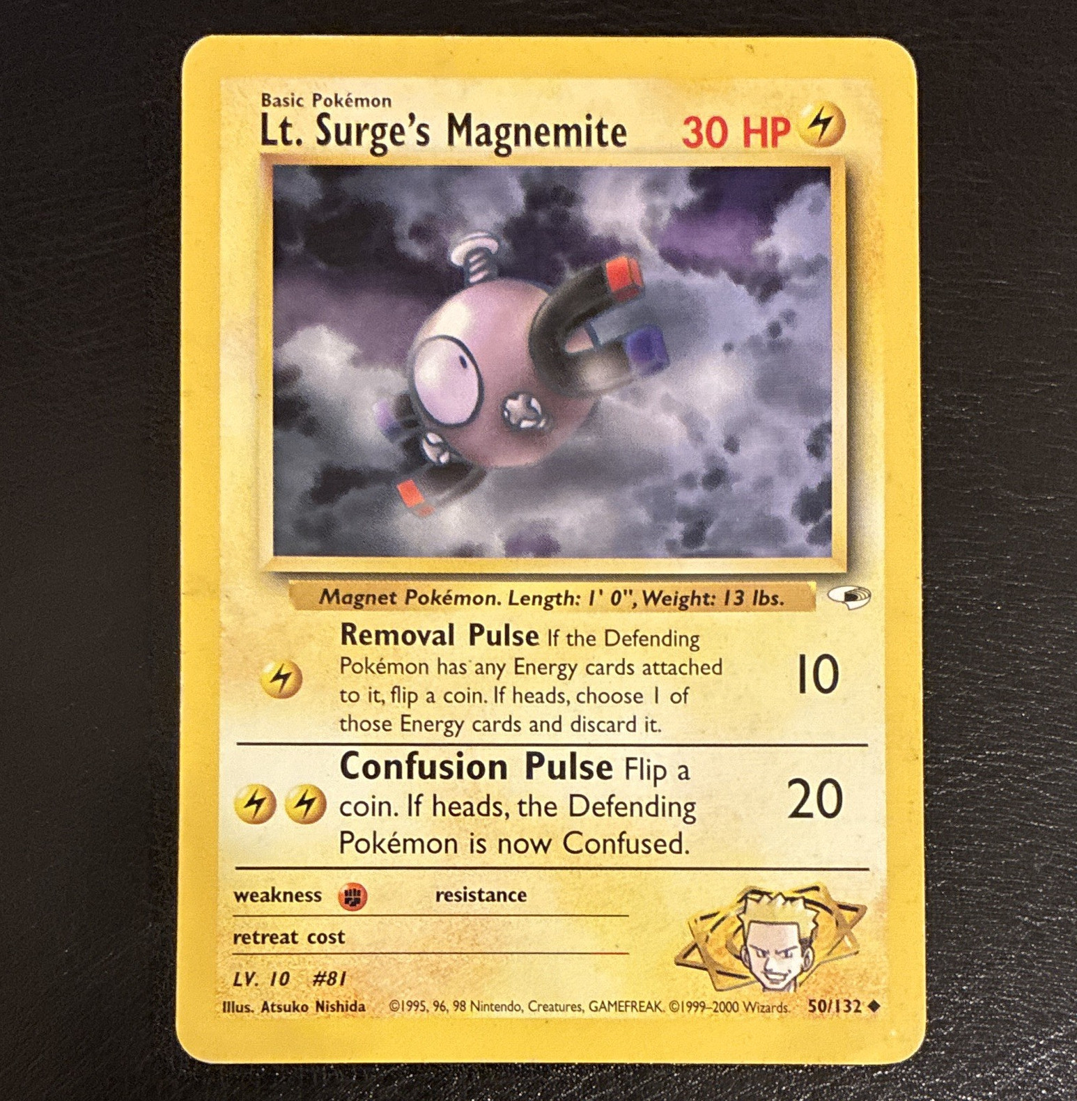 WOTC Lt. Surge's Magnemite 50/132 Gym Heroes Unlimited - MP