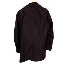 STRELLSON CASTELLO Herren Mantel Jacke Größe M EU48 UK38 Schwarz Knöpfe Taschen