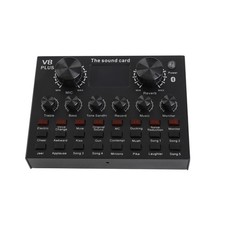 Sound Mixer Board Digital Display BT2.1 External Live Sound Card 2.1 Channe AUYG