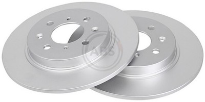 2x Bremsscheibe BESCHICHTET A.B.S. 18049 für INSIGHT HONDA JAZZ 3 HYBRID GP1 IMA