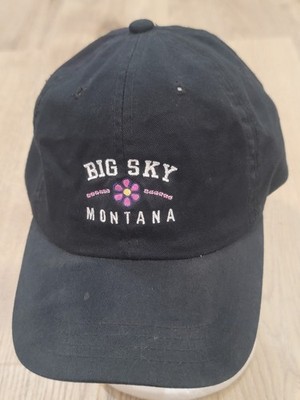 BIG SKY MONTANA Black Adjustable Baseball Cap Hatb by OURAY