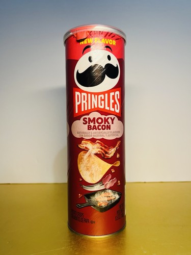 ⚫️ New Limited Edition Pringles SMOKY BACON Crunchy Potato Crisps Chips 5.5oz - Picture 1 of 2