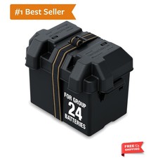 Group 24 Vented Marine Battery Box Protects Group 24 Batteries With Secure ...