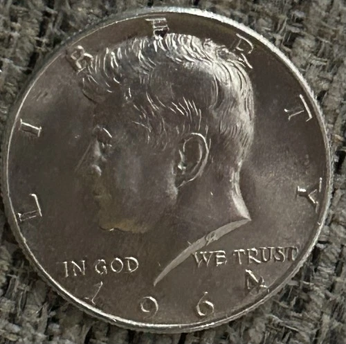 1964 Kennedy Half Dollar US Coin 90% Silver!