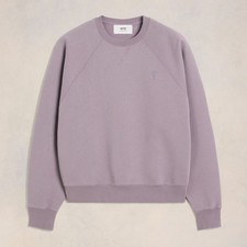 AMI Paris Ami de Coeur crewneck sweatshirt purple lilac Size Medium
