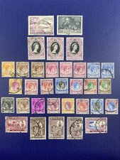 Malaya-penang Qeii Set King George Vi Set Additional Used Light Hinge