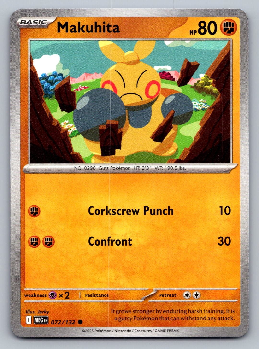 Pokemon TCG ME01: Mega Evolution Makuhita 072/132