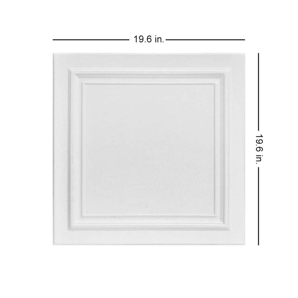 R24 Line Art Foam Glue-up Ceiling Tile (256 sq. ft./Case), Pack of 96, Plain ... - Image 2 of 4