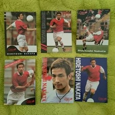 Set carte Nakata Hidetoshi Oplus 7 pezzi carte calcio da collezione non compl...