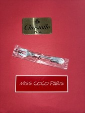 FOURCHETTE HUÎTRE CHRISTOFLE FRANCE CHINON 15 CM  METAL ARGENTE NEUVE