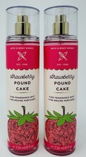 2 STRAWBERRY POUND CAKE BATH BODY WORKS FINE FRAGRANCE MIST BODY SPRAY 8 OZ