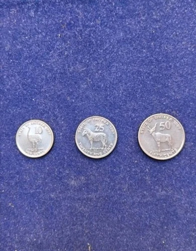 ERITREA NO. 3 10/25/50 CENT COINS 1997 SPL